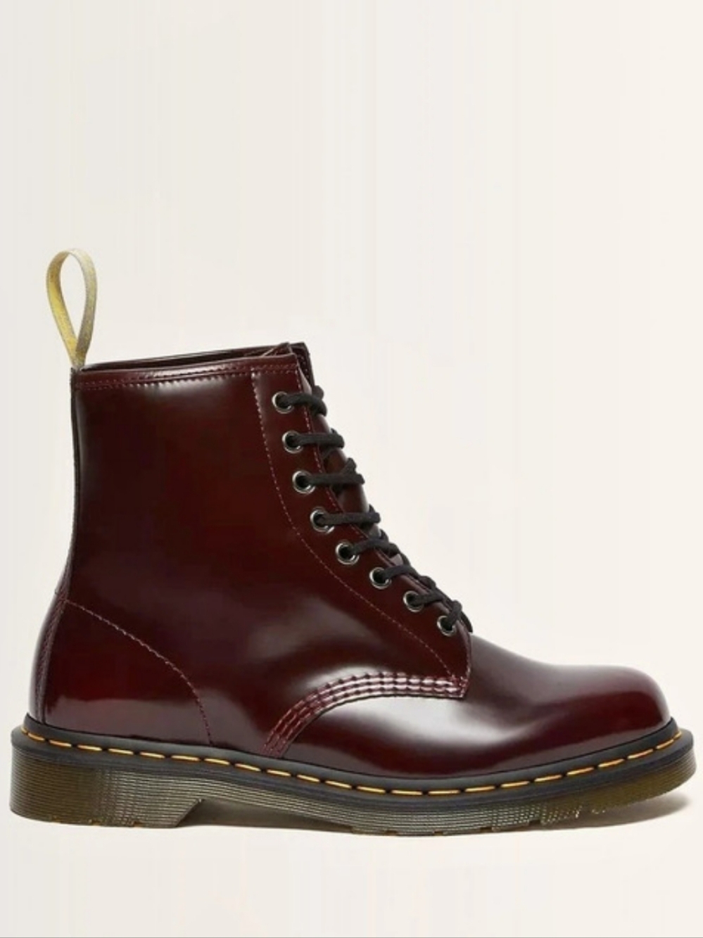 Dr. Martens Vegan 1460 8-Eye Boot Combat Boots Cherry Red US M 6 / W 8